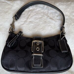 Vintage COACH purse Hamilton signature Baguette Demi Bucket mini SOHO Y2K